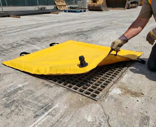 Gel filled drain cover | spillmaster. Com. Au