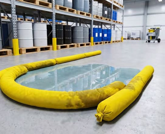 Hazchem absorbent boom 1. 2m | spillmaster. Com. Au