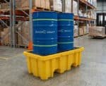 2 drum spill pallet bund with drain | spillmaster. Com. Au