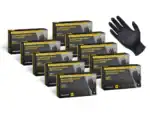 Black nitrile disposable gloves | spillmaster. Com. Au