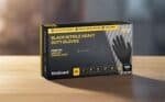 Black nitrile disposable gloves | spillmaster. Com. Au