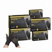 Black nitrile disposable gloves | spillmaster. Com. Au