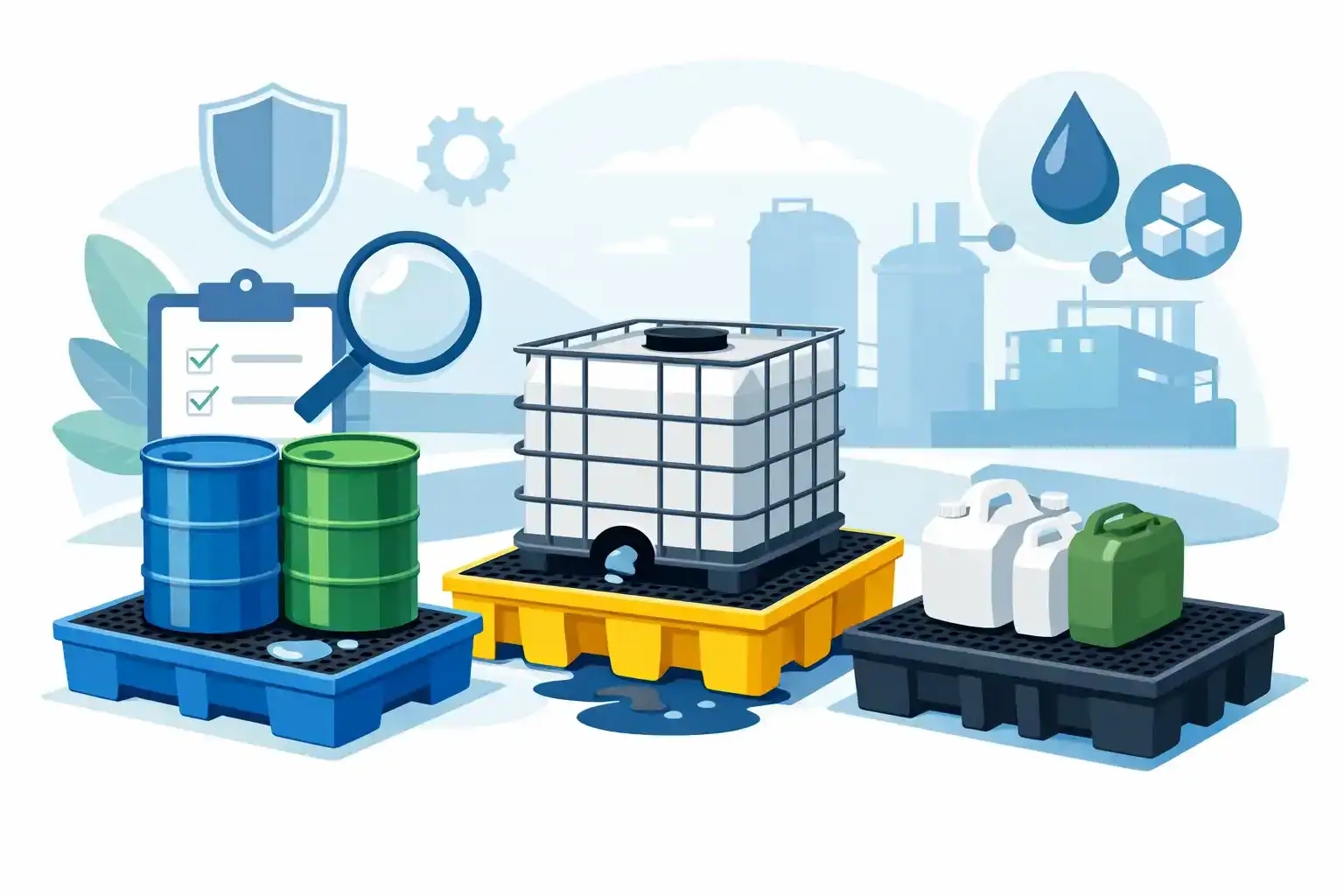 Choosing the right spill containment pallet | spillmaster. Com. Au