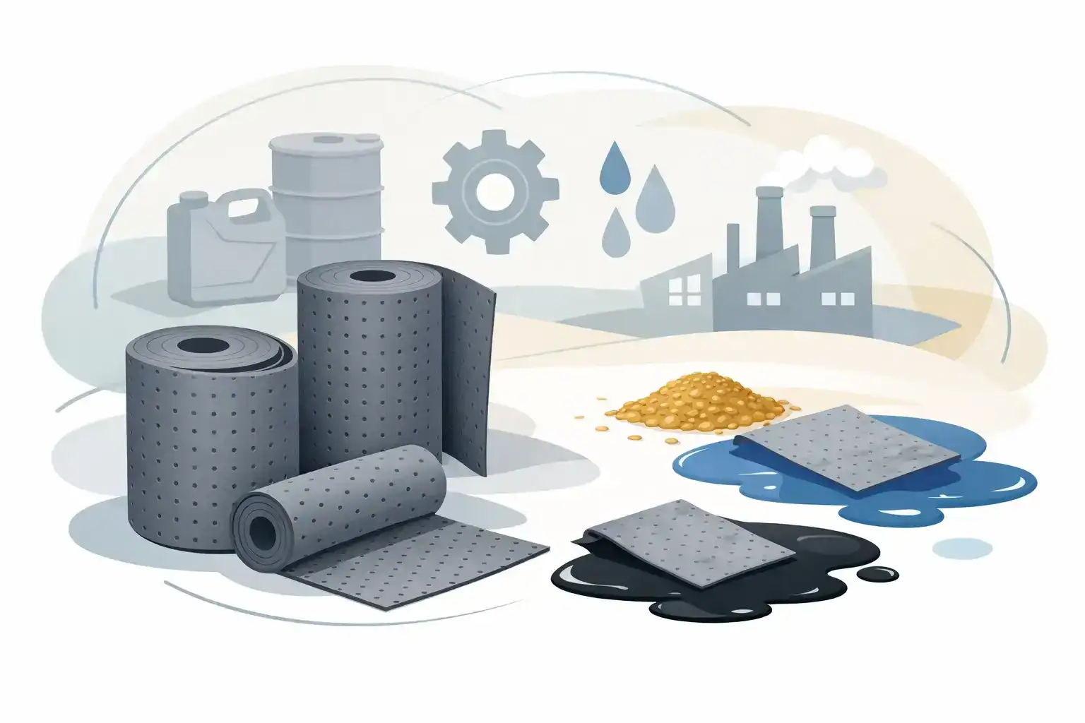 Universal absorbent rolls explained | spillmaster. Com. Au