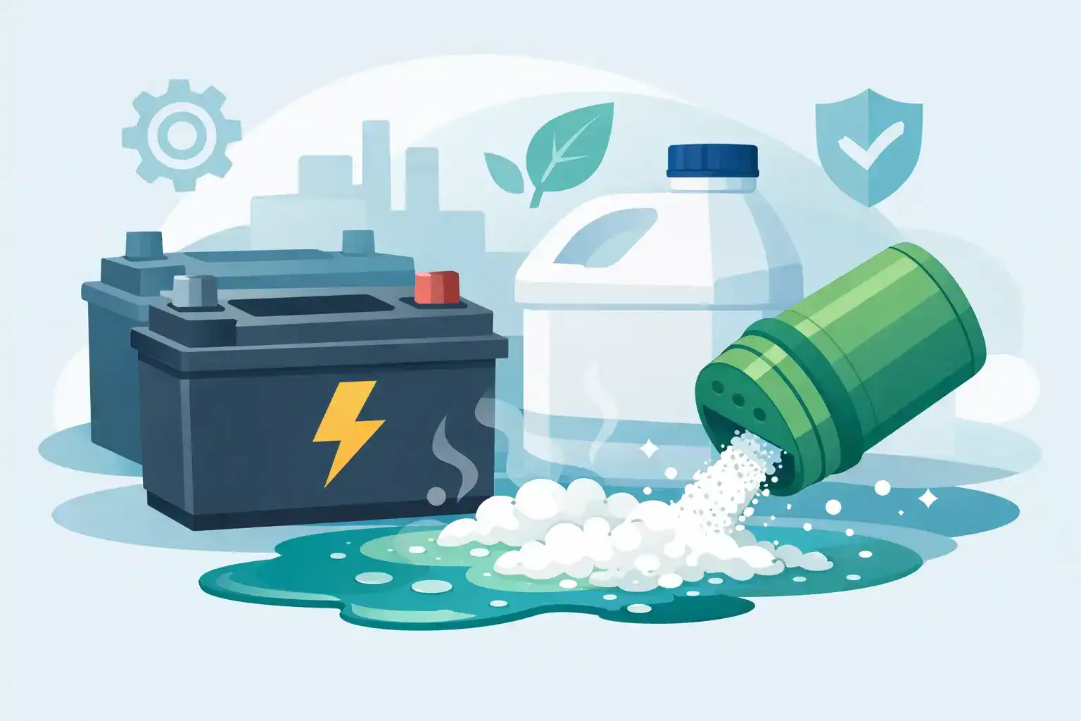 Battery acid spill neutralizer: choosing the right one | spillmaster. Com. Au