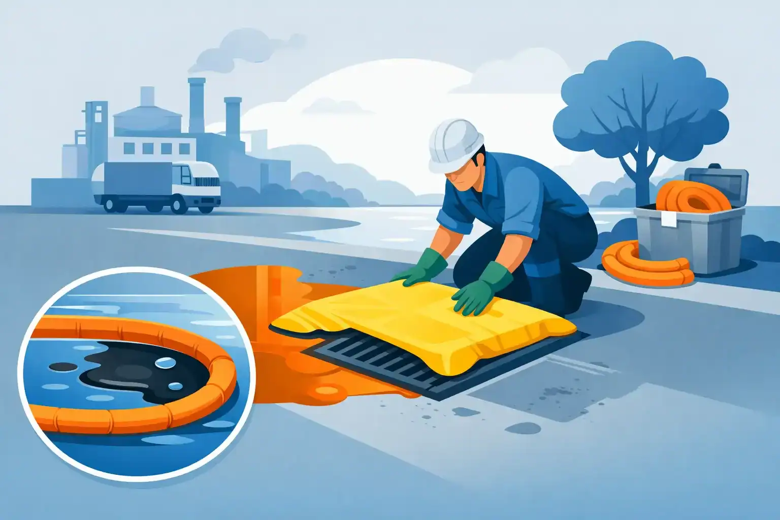 Drain wardens for fast on-site spill protection | spillmaster. Com. Au