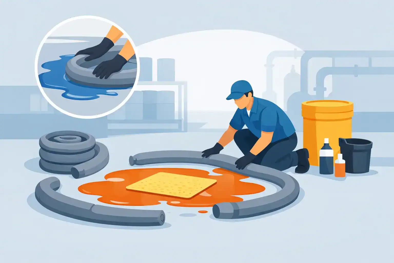How to use spill socks for fast spill control | spillmaster. Com. Au