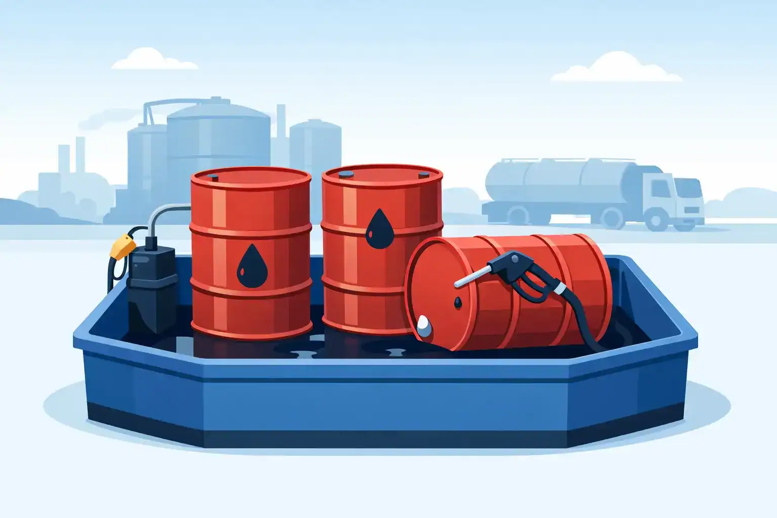 Secondary containment for fuel drums | spillmaster. Com. Au