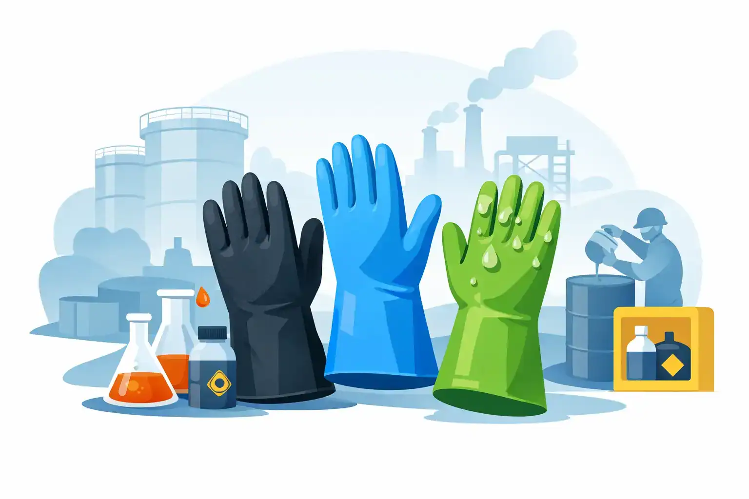 Best chemical resistant gloves for worksites | spillmaster. Com. Au