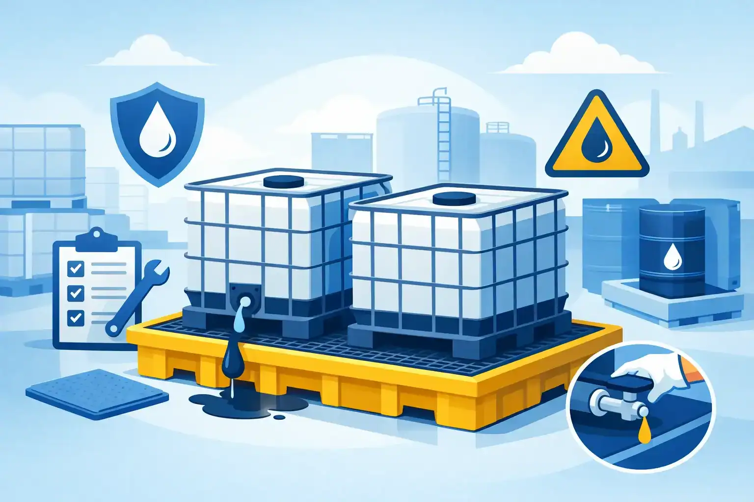 Ibc leak prevention for safer site storage | spillmaster. Com. Au