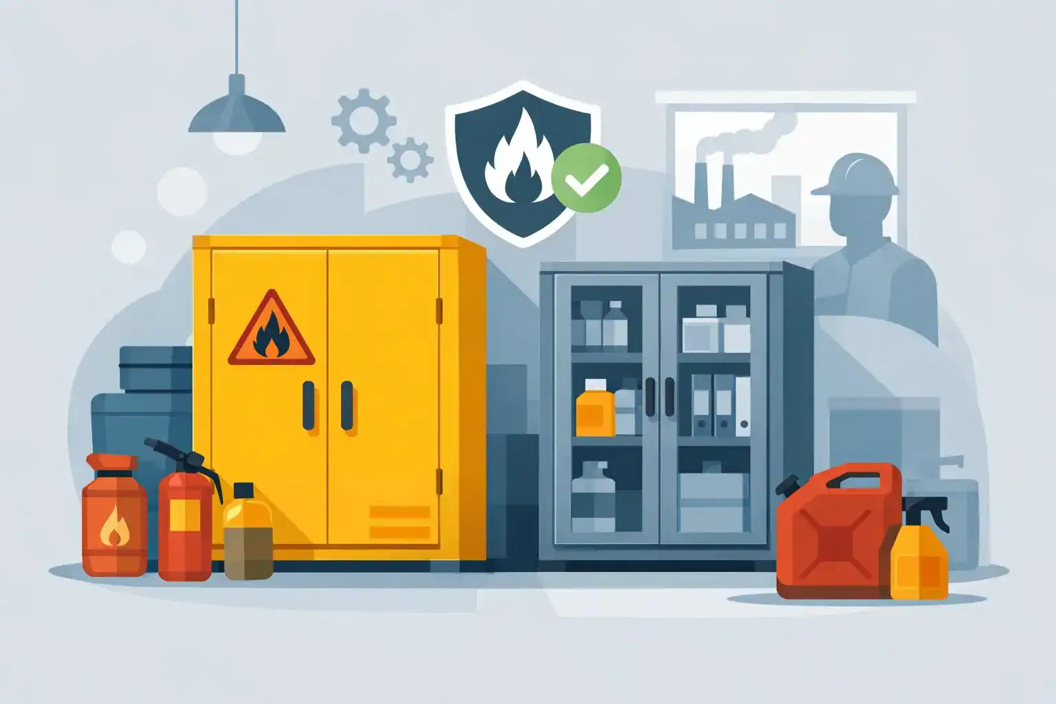 Which cabinet stores flammables safely at work? | spillmaster. Com. Au
