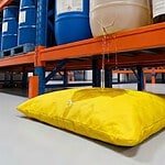 General purpose absorbent pillows 45x45cm | grey | spillmaster. Com. Au