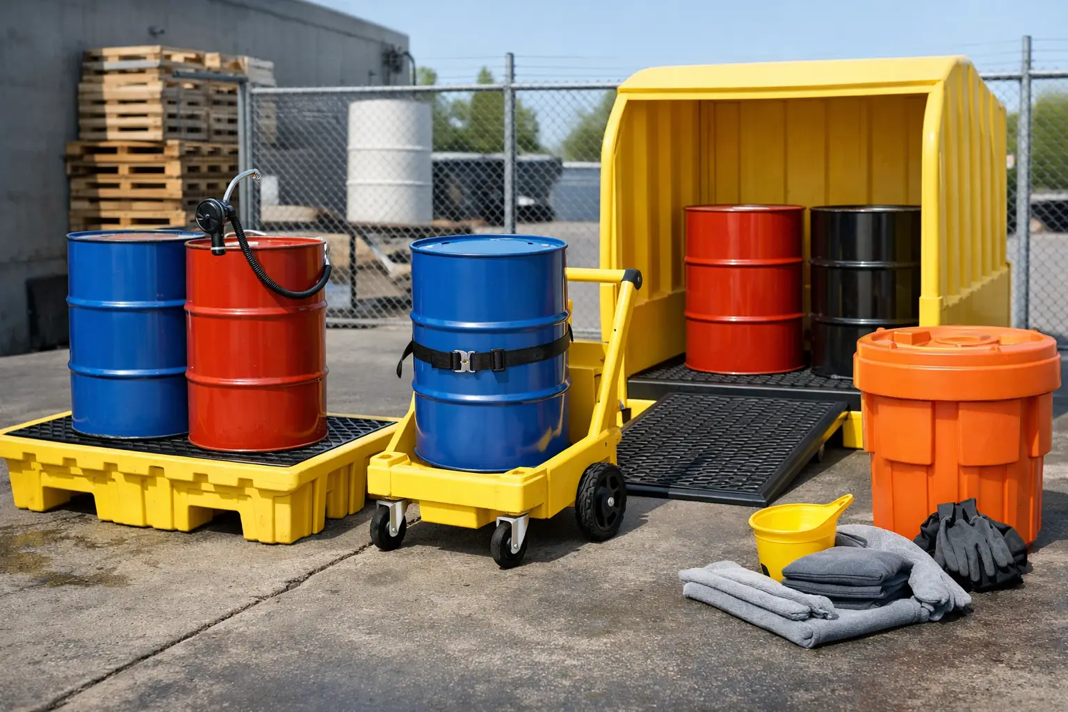 Best drum storage accessories for safer sites | spillmaster. Com. Au