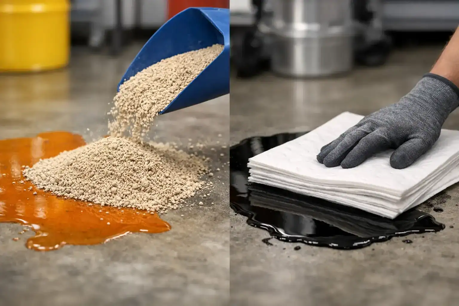 Granules versus absorbent pads for spill control | spillmaster. Com. Au
