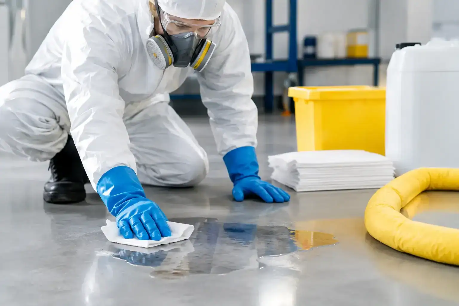 How to clean chemical leaks safely at work | spillmaster. Com. Au