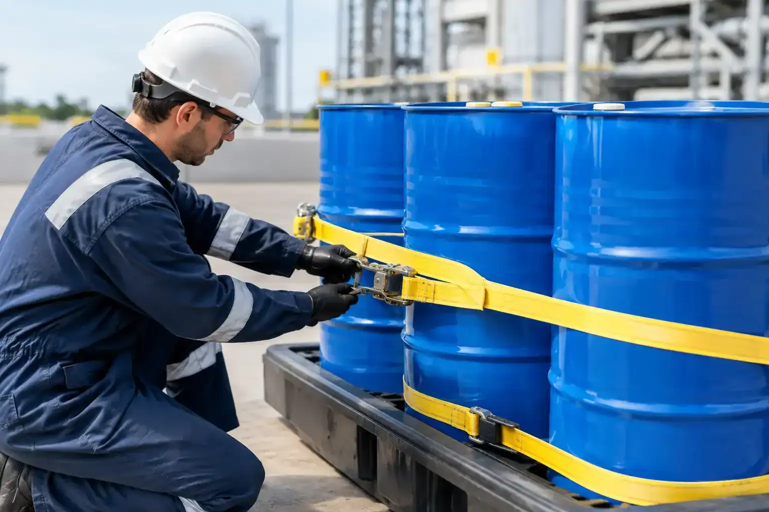 How to secure hazardous drums at your worksite | spillmaster. Com. Au