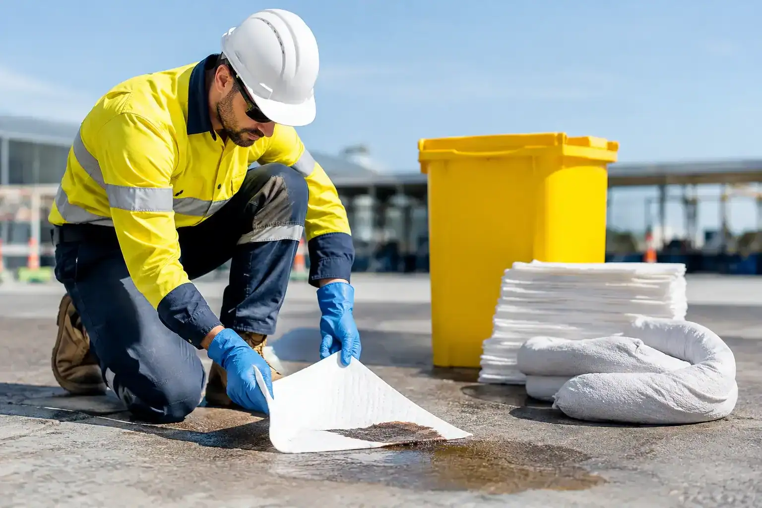 Absorbent disposal rules for australian worksites